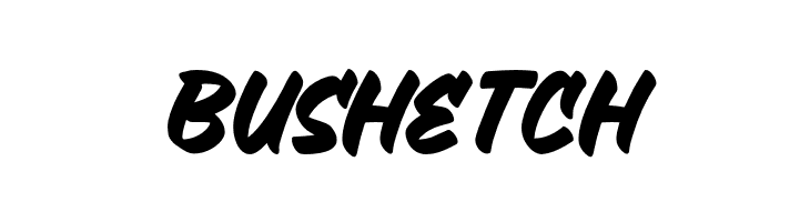 Bushetch  les polices de caractères gratuit tlcharger
