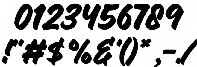 Bushetch Font OTHER CHARS