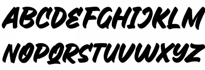 Bushetch Schriftart Groß