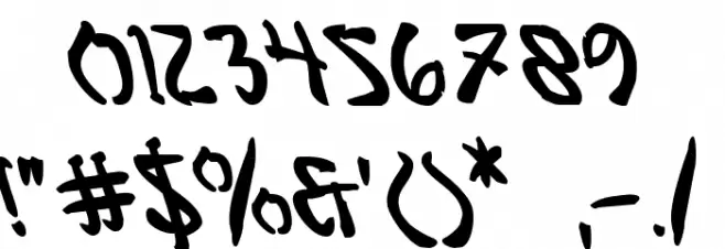 Bushido Bold Leftalic Font OTHER CHARS