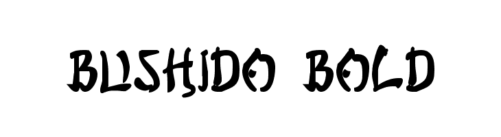 Bushido Bold  font caratteri gratis