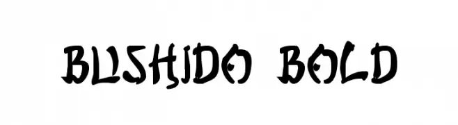 Bushido Bold  Frei Schriftart Herunterladen