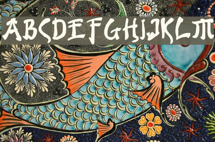 Bushido Bold Font examples