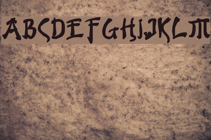 Bushido Bold Font examples