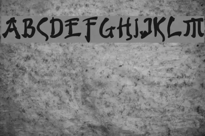 Bushido Bold Font examples