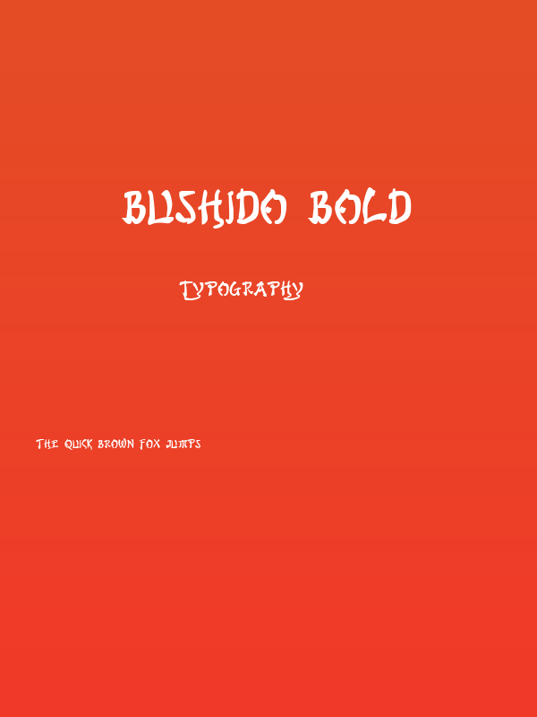 Bushido Bold Poster