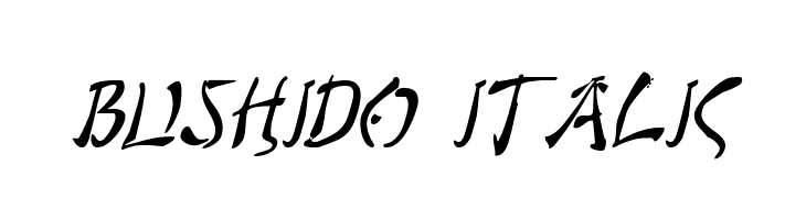 Bushido Italic  baixar fontes gratis