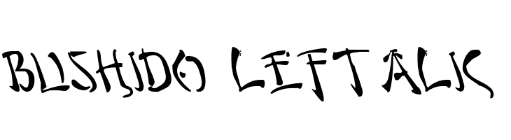 Bushido Leftalic  Descarca Fonturi Gratis