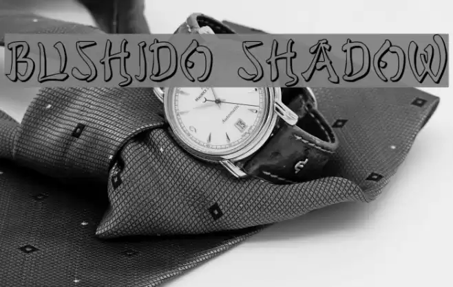 Bushido Shadow Font examples
