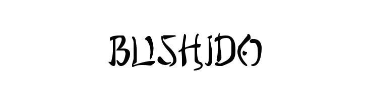 Bushido  Frei Schriftart Herunterladen