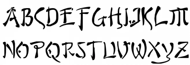Bushido Font Litere mari