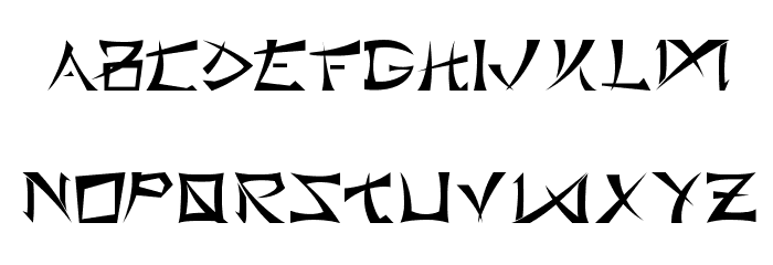 BushidoType Font LOWERCASE