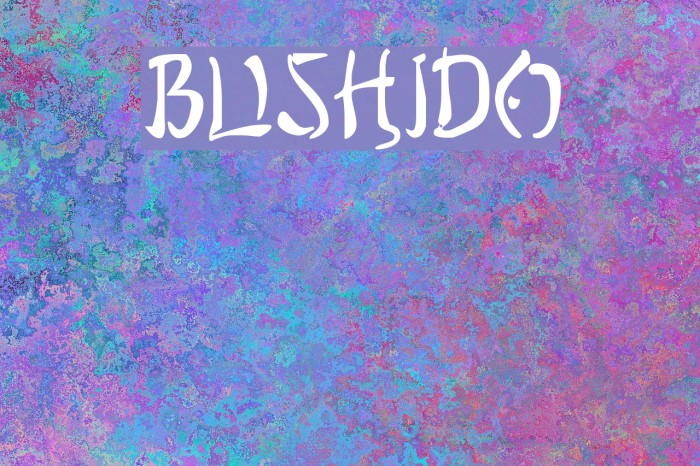 Bushido Font examples