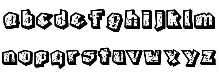 Busho Heavy Fonte MINÚSCULAS