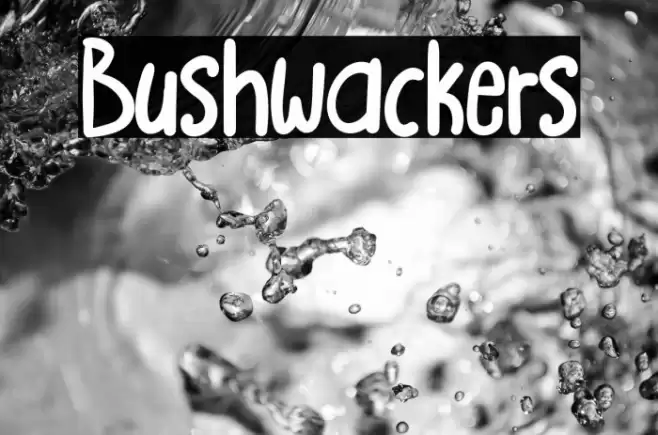 Bushwackers Font examples