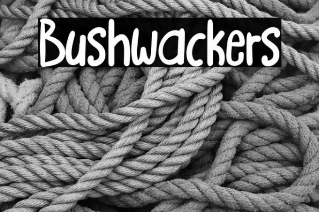 Bushwackers Font examples
