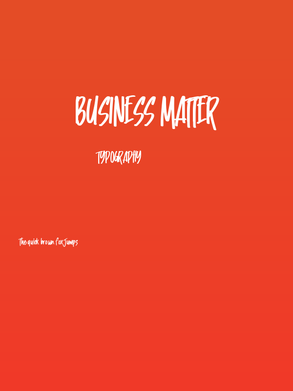 Business Matter Poster