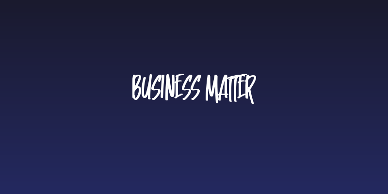 Business Matter Social Header