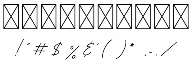 Business Signature D Font OTHER CHARS