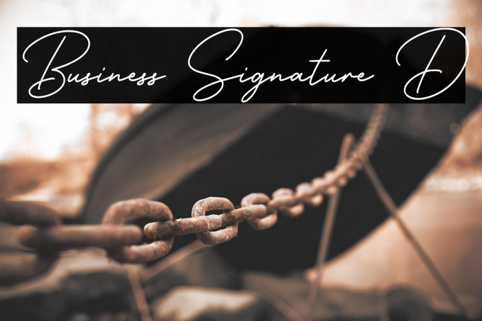 Business Signature D Example 2
