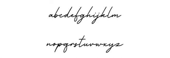Business Signature D Caratteri MINUSCOLO