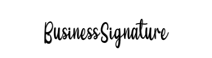 Business Signature Font