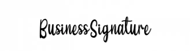 Business Signature  تنزيل الخطوط