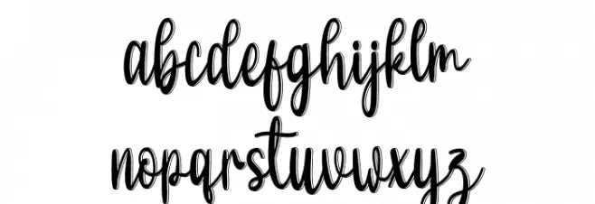 Business Signature フォント 小文字
