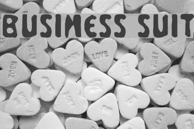 Business Suit Font examples