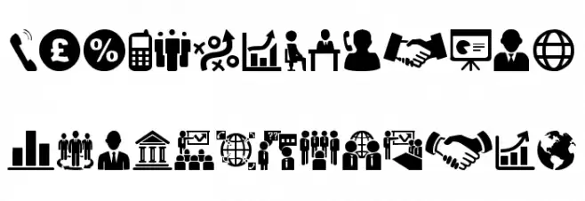 Business Font UPPERCASE