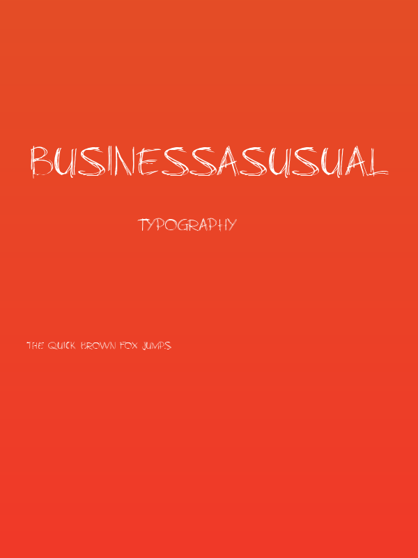 BusinessAsUsual Poster