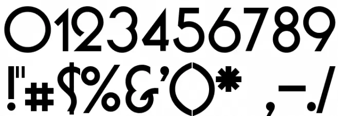 Busorama Font Alte caractere