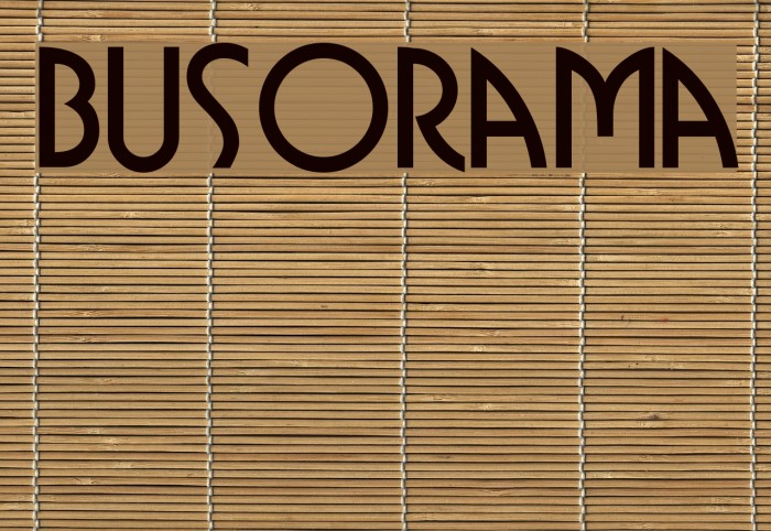 Busorama Font examples