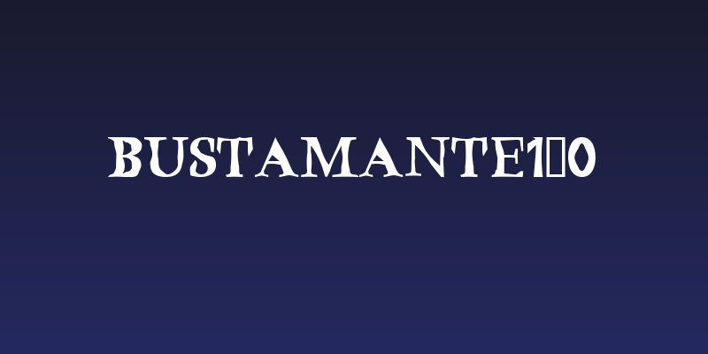 Bustamante1.0 Social Header