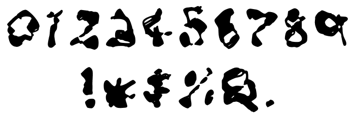 Busted Pen Font OTHER CHARS