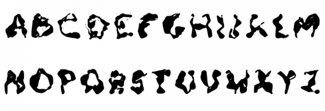 Busted Pen Schriftart Groß
