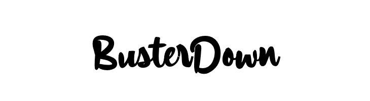 Buster Down  免费字体下载