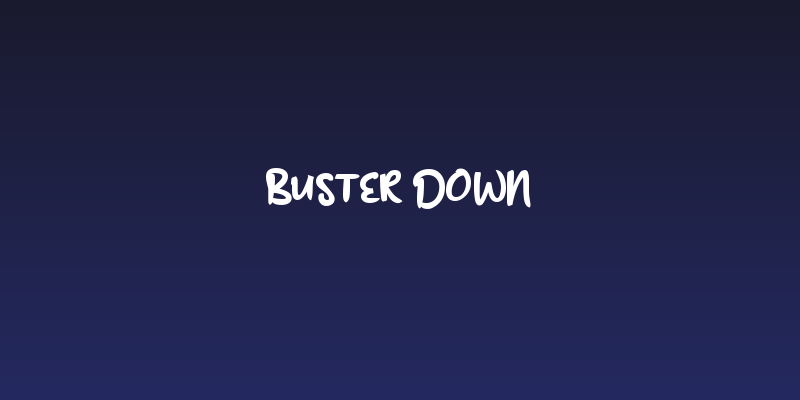 Buster Down Social Header