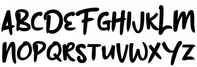 Buster Down フォント 大文字