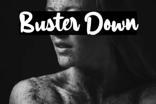 Buster Down Font examples