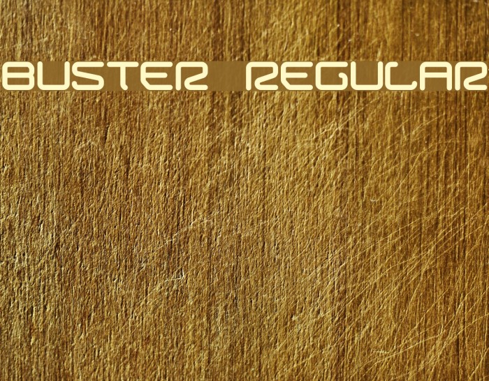 Buster Regular Font examples