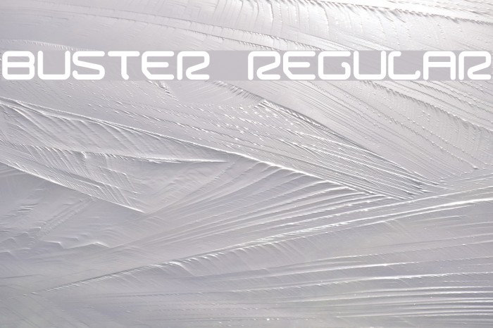 Buster Regular Font examples