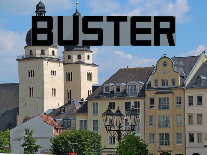 Buster Font examples