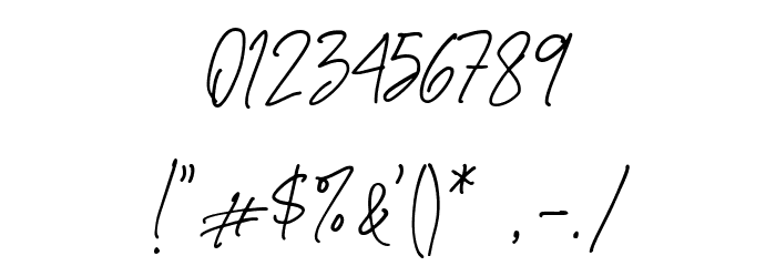 Bustercall Font OTHER CHARS