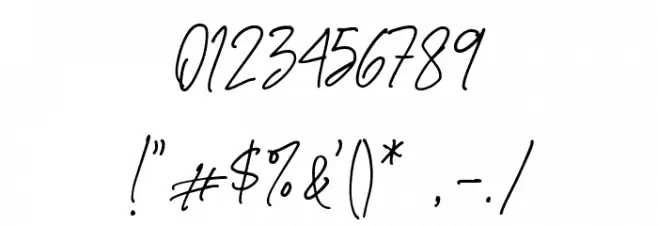 Bustercall Font OTHER CHARS