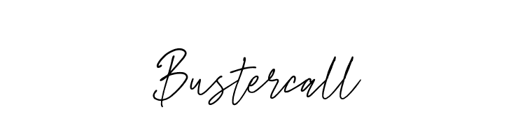 Bustercall  フリーフォントのダウンロード