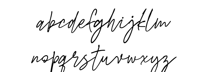 Bustercall Font LOWERCASE
