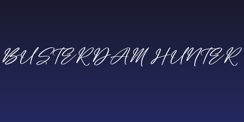 Busterdam Hunter Social Header