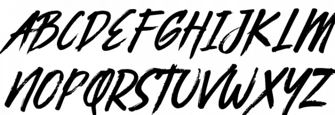 Busther Schriftart Groß