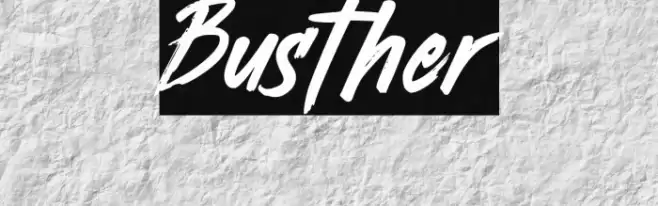 Busther Font examples